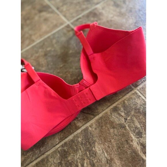 Aerie SMOOTHEZ Full Coverage Lightly Lined Bra Holiday Red Size 34C - Picture 4 of 7